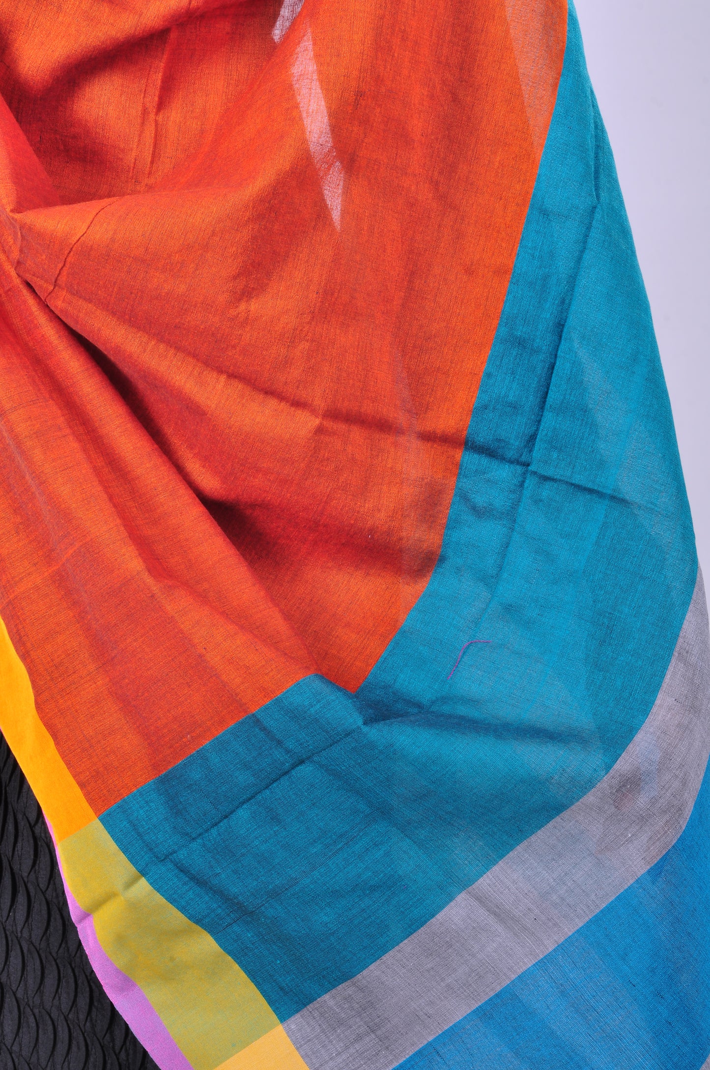 Orange handwoven dupatta