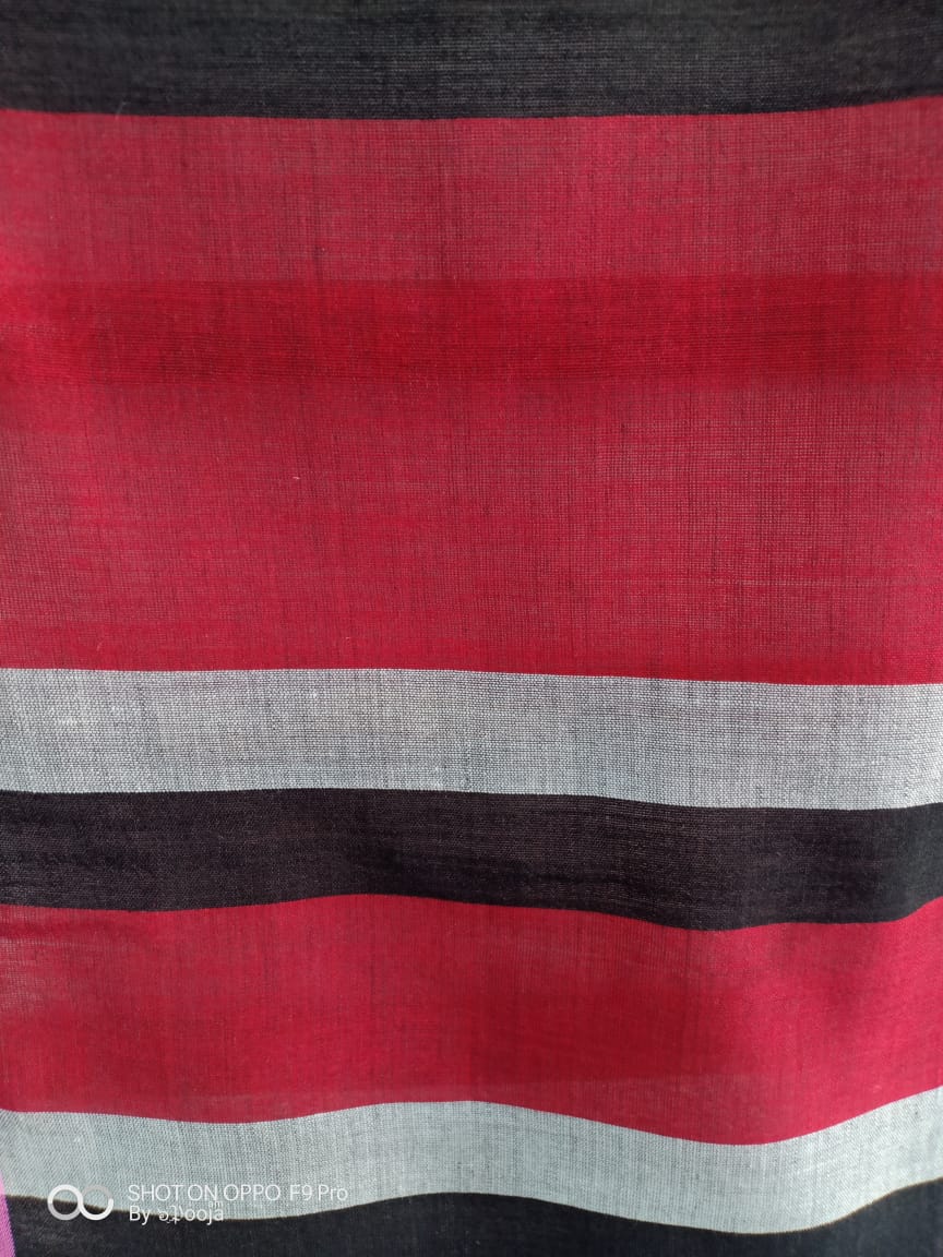 Black handwoven stole