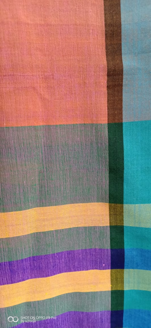 Orange cotton dupatta