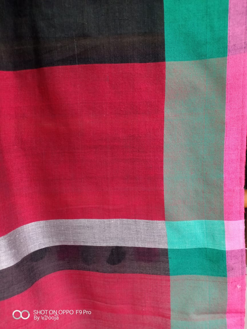 Black handwoven dupatta