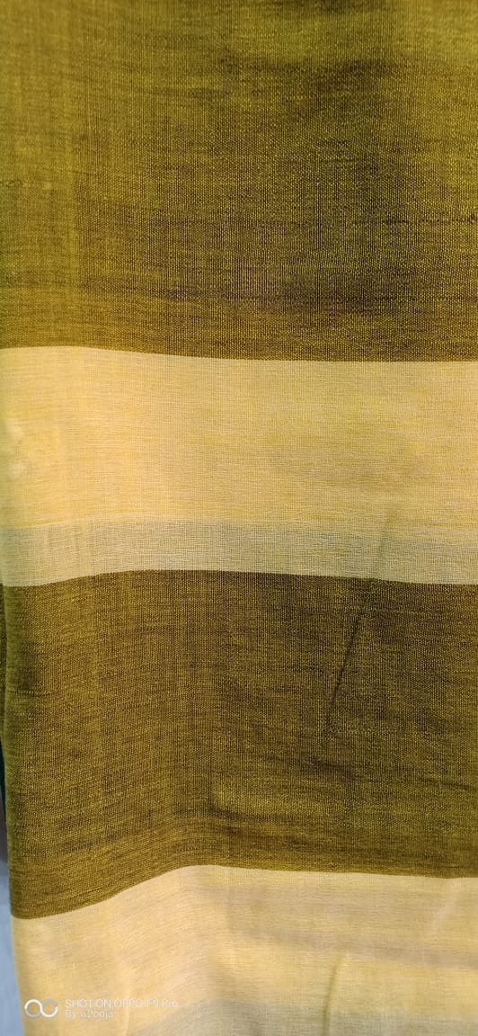 Green handwoven sari
