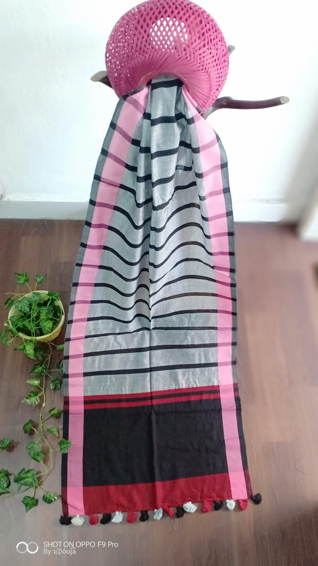 Black and grey striped