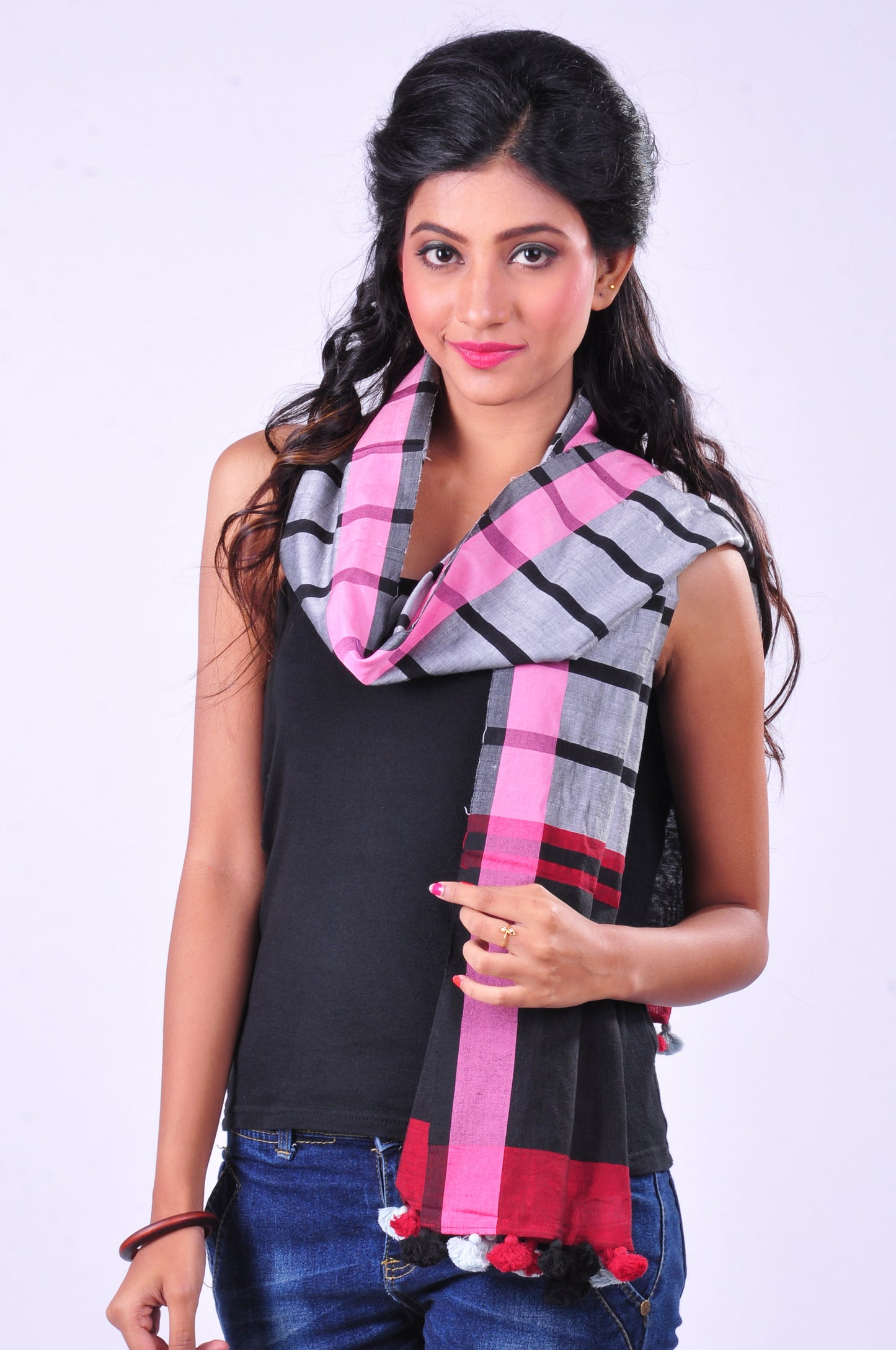 Black and grey striped