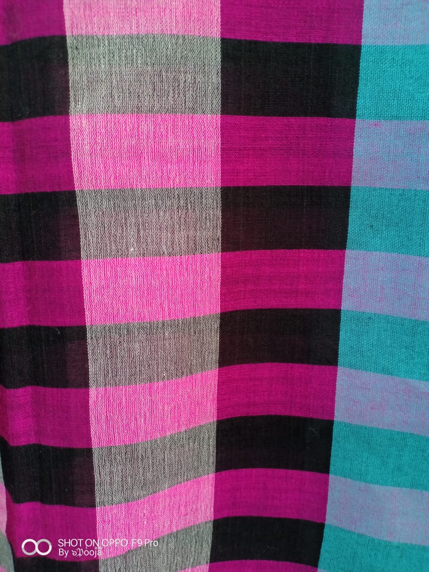 Yellow striped dupatta