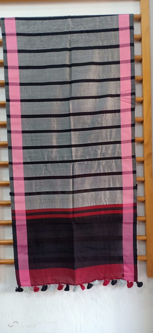 Black and grey striped