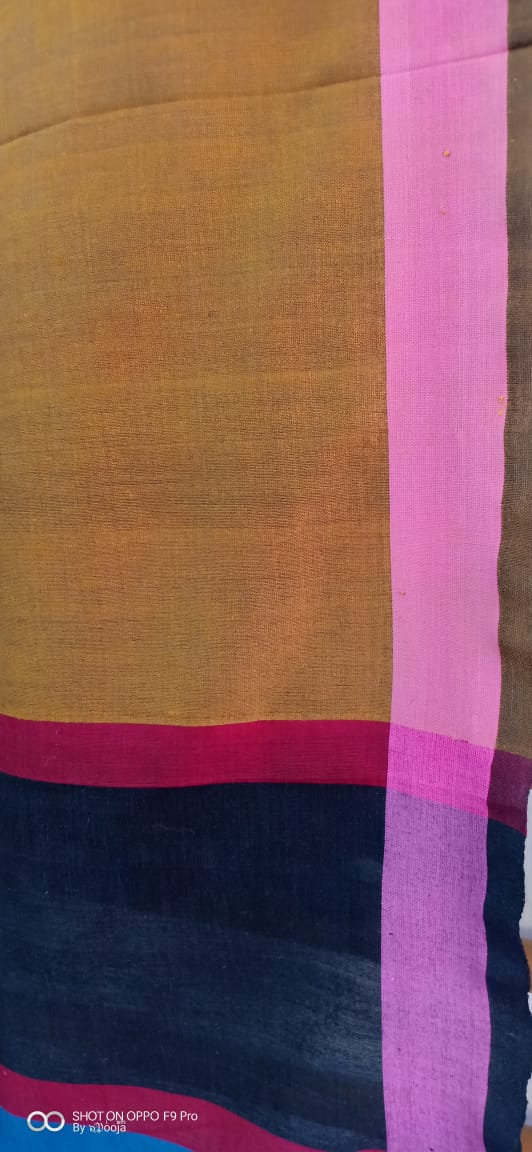 Mustard handwoven stole