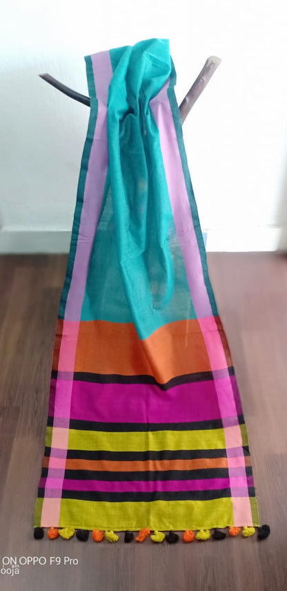 Turqoise Handwoven stole