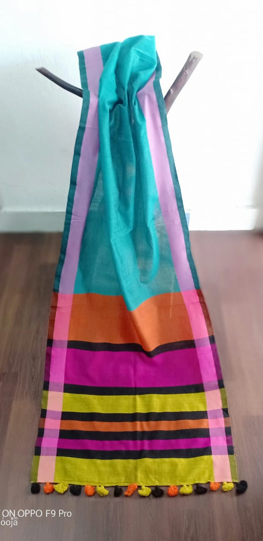 Turqoise Handwoven stole