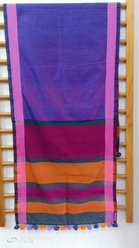 Purple handwoven stole