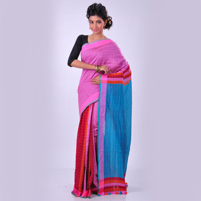 Multicoloured cotton sari