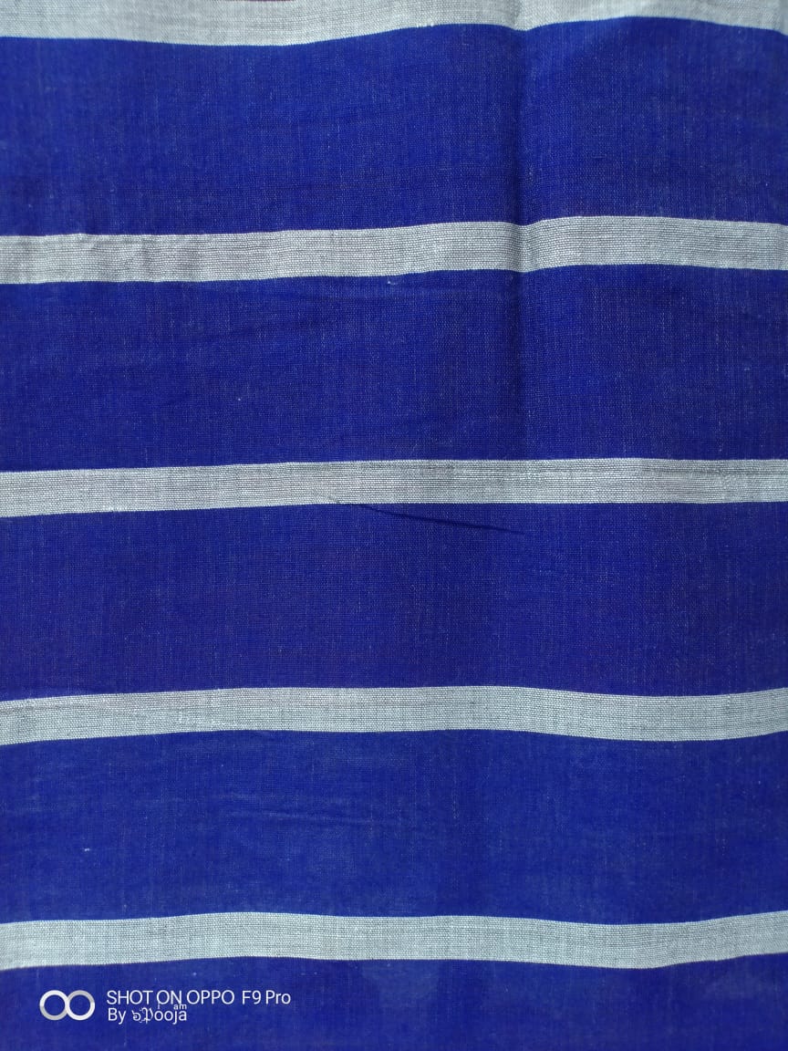 Indigo blue handwoven stole
