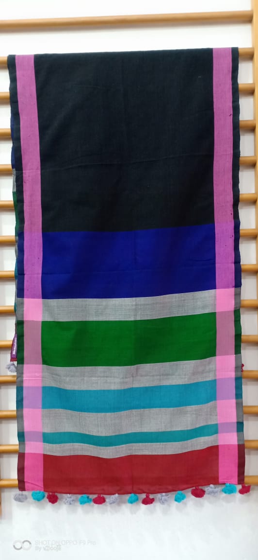 Multicoloured handwoven stole
