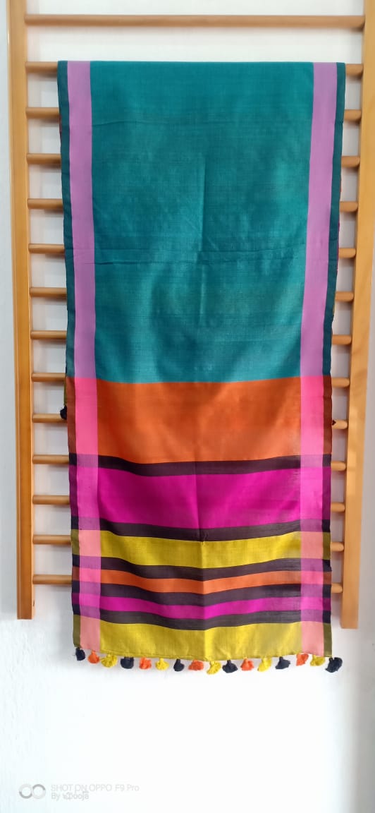 Turqoise Handwoven stole