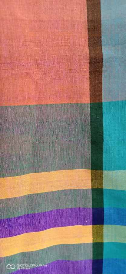 Orange cotton dupatta