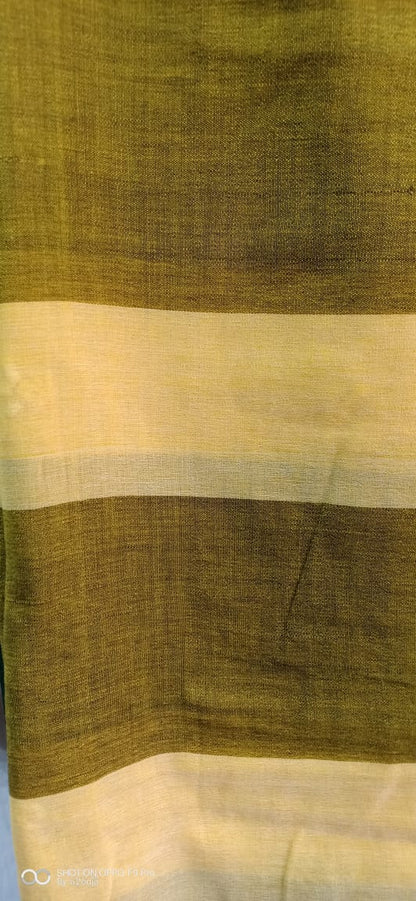 Green handwoven sari