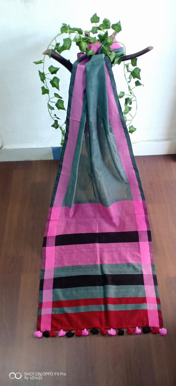 Grey handwoven stole