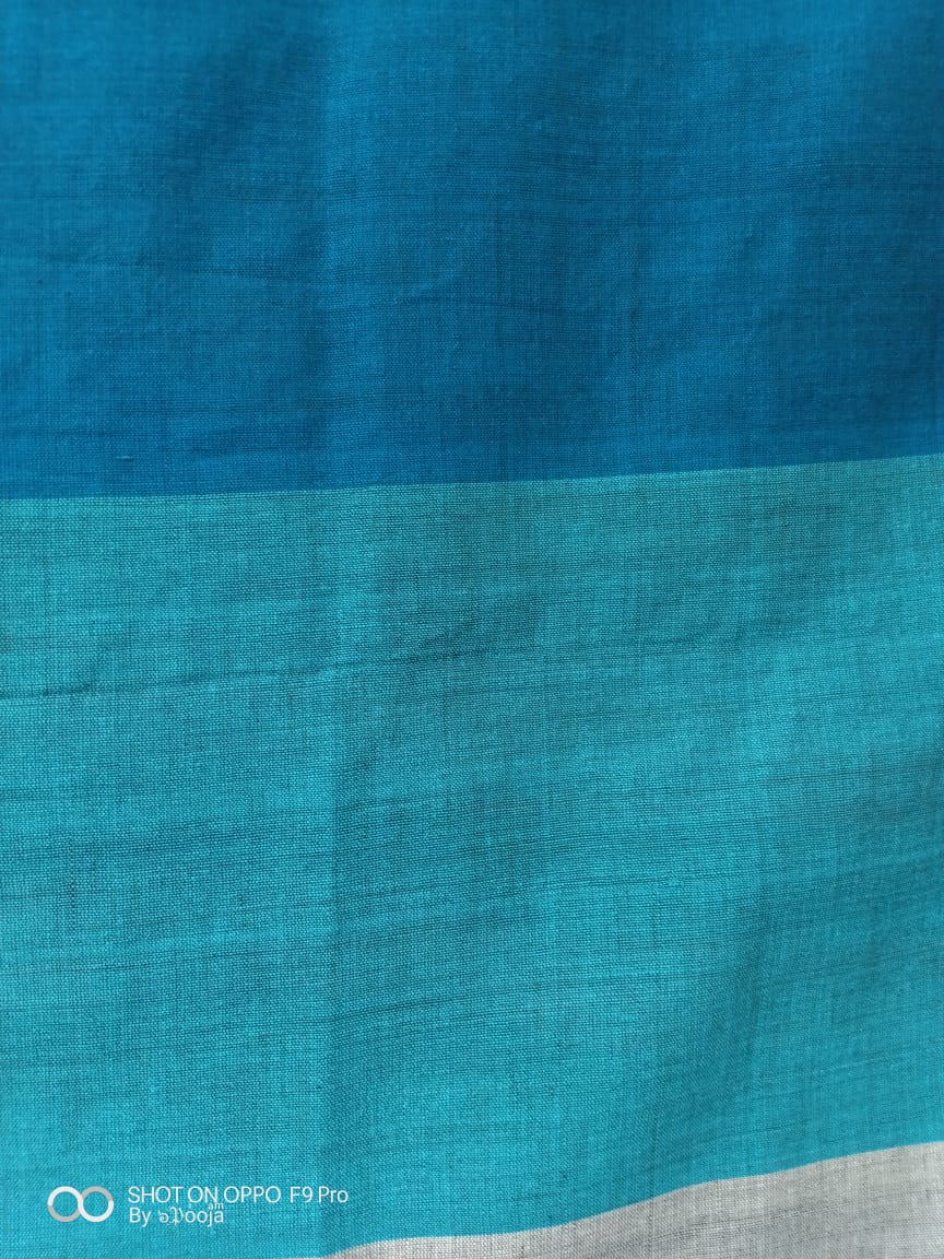 Blue handwoven stole