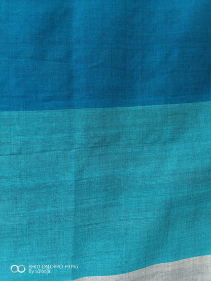 Blue handwoven stole