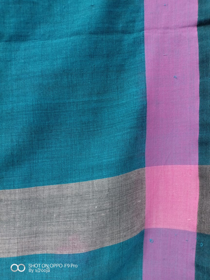 Blue handwoven stole