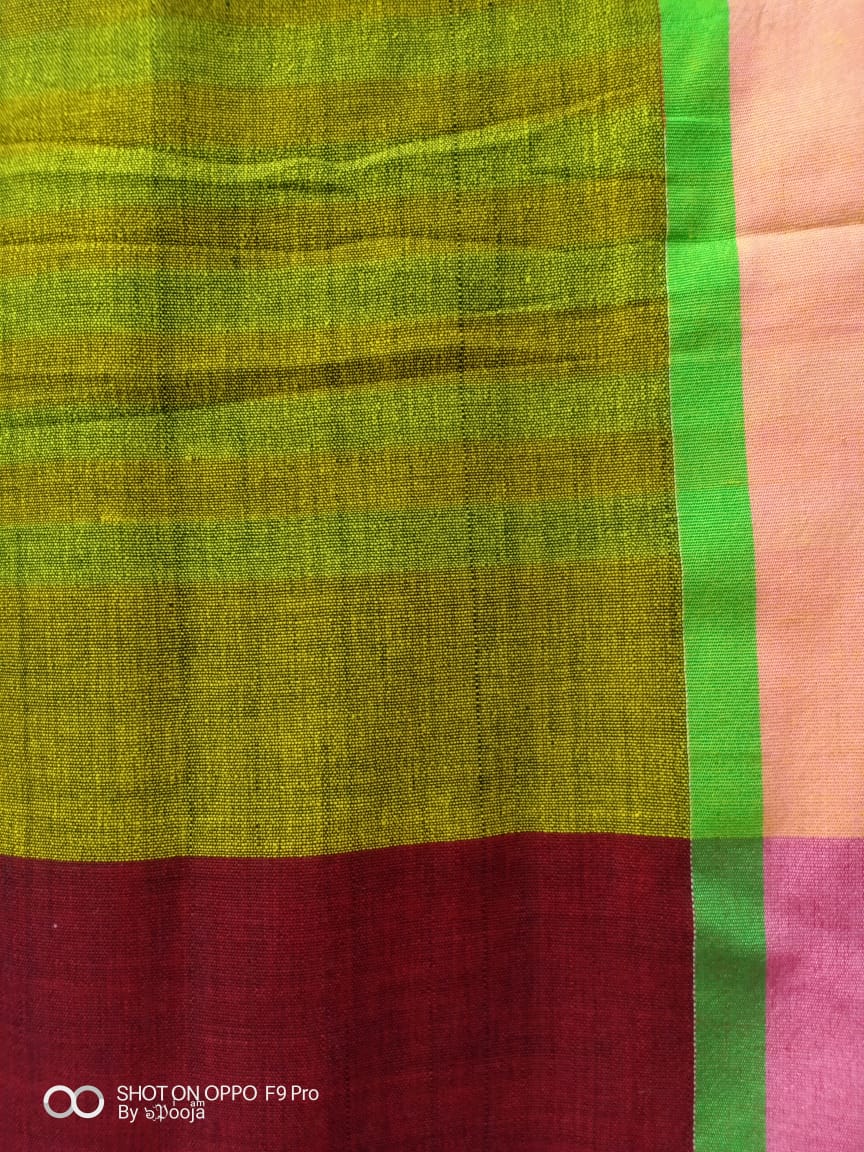 Green handwoven dupatta