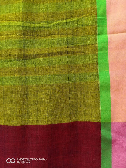 Green handwoven dupatta