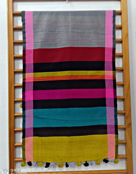 Grey handwoven stole