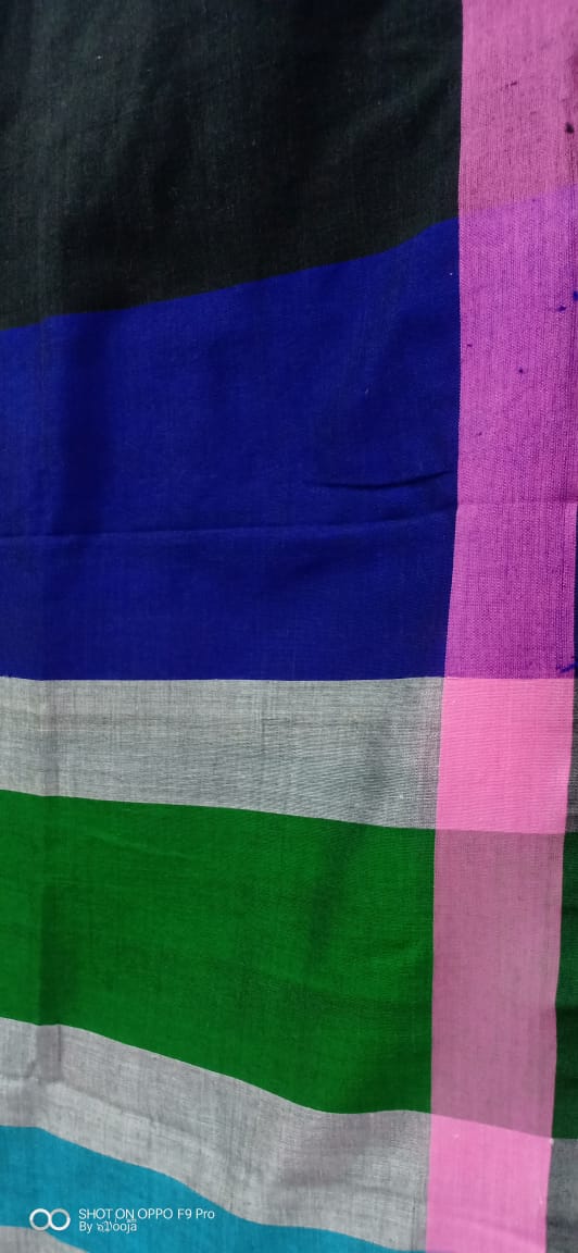 Multicoloured handwoven stole