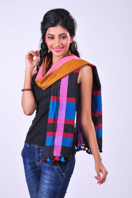 Mustard handwoven stole