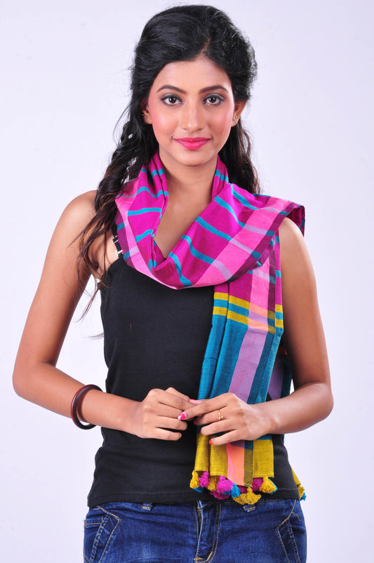 Pink striped stole