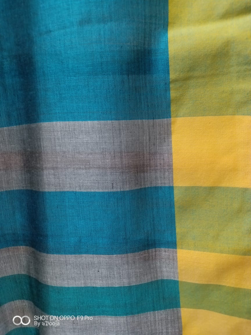 Blue handwoven dupatta