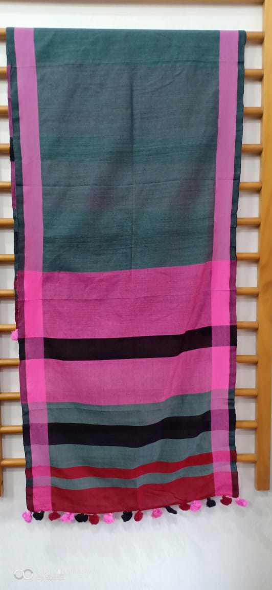 Grey handwoven stole