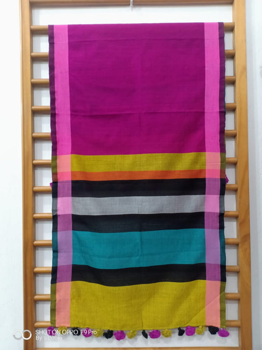 Majenta handwoven stole