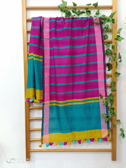 Pink striped stole